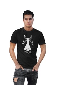 Virgo symbol, (BG White) - Printed Zodiac Sign Tshirts - Made especially for astrology lovers people
