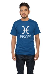 Picses(Blue T) - Printed Zodiac Sign Tshirts - Made especially for astrology lovers people