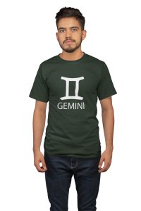 Gemini (Green T) - Printed Zodiac Sign Tshirts - Made especially for astrology lovers people