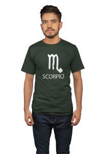 Scorpio (Green T) - Printed Zodiac Sign Tshirts - Made especially for astrology lovers people