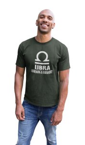 Libra, charming nad harmony (Green T) - Printed Zodiac Sign Tshirts - Made especially for astrology lovers people