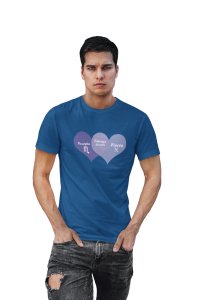 Scorpio, Pisces, Intense couple(Blue T) - Printed Zodiac Sign Tshirts - Made especially for astrology lovers people