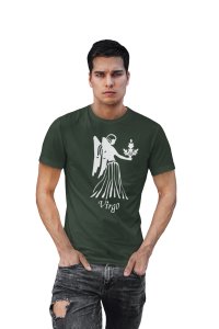 Virgo (BG White) (Green T) - Printed Zodiac Sign Tshirts - Made especially for astrology lovers people