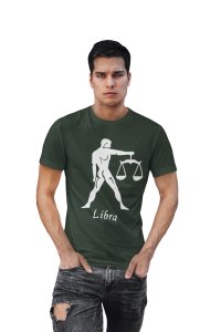 Libra (BG White) (Green T) - Printed Zodiac Sign Tshirts - Made especially for astrology lovers people