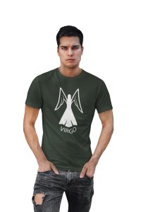 Virgo, (BG white) (Green T) - Printed Zodiac Sign Tshirts - Made especially for astrology lovers people