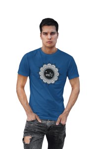 Aries, Mandala picture(Blue T) - Printed Zodiac Sign Tshirts - Made especially for astrology lovers people