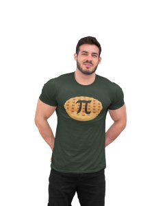Pie on pie (Green T)- Clothes for Mathematics Lover - Suitable for Math Lover Person - Foremost Gifting Material for Your Friends, Teachers, and Close Ones