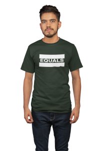Equals (Green T)- Clothes for Mathematics Lover - Suitable for Math Lover Person - Foremost Gifting Material for Your Friends, Teachers, and Close Ones