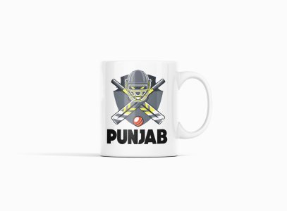 Punjab, two bats - IPL designed Mugs for Cricket lovers