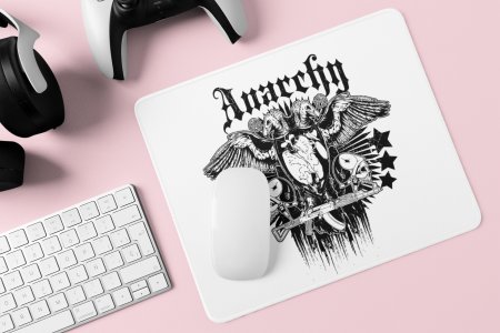Anarchy (Black & White) - Printed animated Mousepad for animation lovers