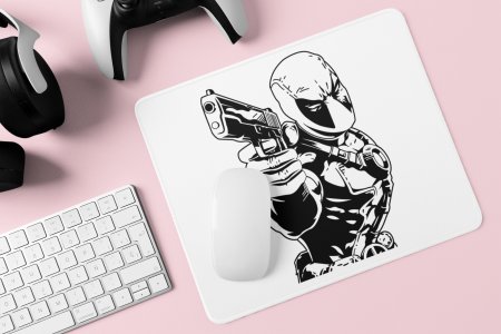 Deadpool in action - Printed animated Mousepad for animation lovers