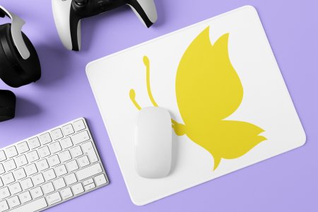 Yellow Butterfly - Printed animated Mousepad for animation lovers