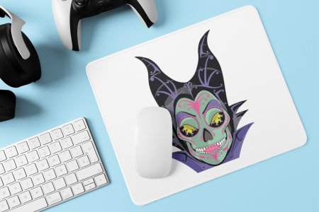 Maleficent designed face - Printed animated Mousepad for animation lovers