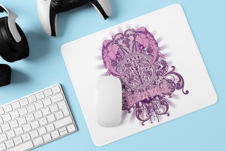 Elephants in pink - Printed animated Mousepad for animation lovers