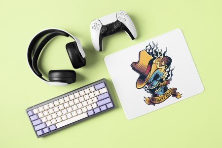 Blue skull - Printed animated Mousepad for animation lovers