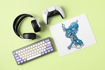 Blue devil - Printed animated Mousepad for animation lovers
