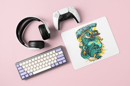 Wave i'm coming - Printed animated Mousepad for animation lovers