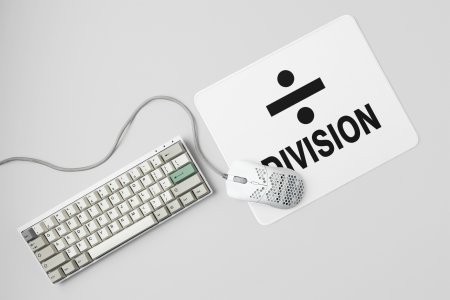 Division- Printed Mousepads For Mathematics Lovers