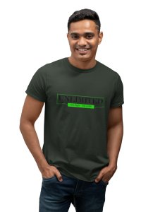 Unlimited, No Pain, No Gain, (BG Black and Green), Round Neck Gym Tshirt - Foremost Gifting Material for Your Friends and Close Ones