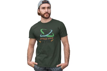 Fitness Clause, Gym Round Neck Gym Tshirt (BG Blue and Green) - Foremost Gifting Material for Your Friends and Close Ones