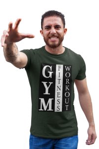 Gym, Fitness, Workout, Round Neck Gym Tshirt (Vertically) - Foremost Gifting Material for Your Friends and Close Ones