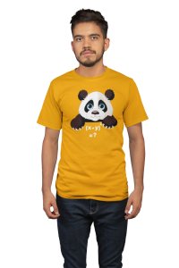 Panda (Yellow T) -Tshirts for Maths Lovers - Foremost Gifting Material for Your Close Ones