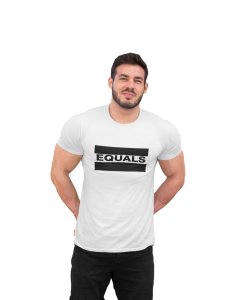 Equals (White T) -Tshirts for Maths Lovers - Foremost Gifting Material for Your Friends and Close Ones