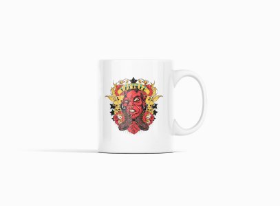 Hell boy - animation themed printed ceramic white coffee and tea mugs/ cups for animation lovers