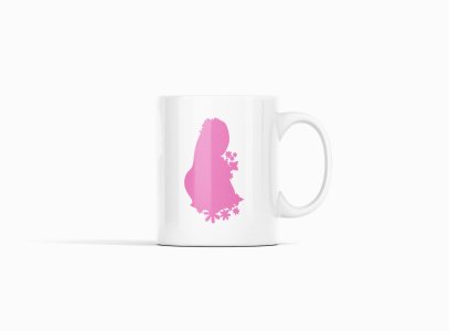 Pink Tinyshadow - animation themed printed ceramic white coffee and tea mugs/ cups for animation lovers