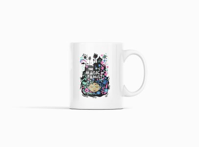 The magic of family - animation themed printed ceramic white coffee and tea mugs/ cups for animation lovers