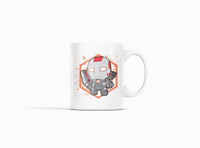 Iron man - animation themed printed ceramic white coffee and tea mugs/ cups for animation lovers