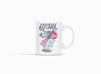 Catchaa - animation themed printed ceramic white coffee and tea mugs/ cups for animation lovers