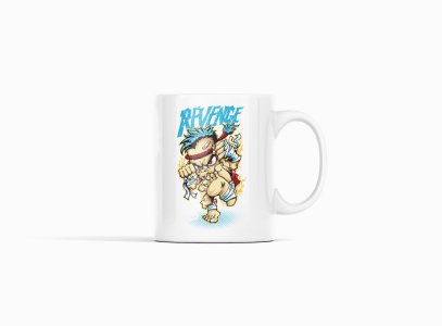 Revenge - animation themed printed ceramic white coffee and tea mugs/ cups for animation lovers