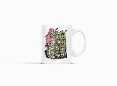 Rock accident - animation themed printed ceramic white coffee and tea mugs/ cups for animation lovers