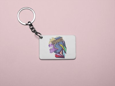 Thanos - Printed acrylic animated Keychain(Pack Of 2)