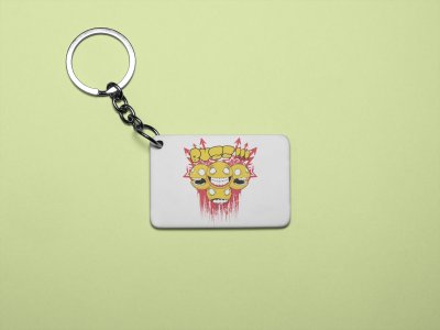 Buzzz - Printed acrylic animated Keychain(Pack Of 2)
