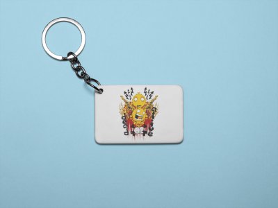 Dead, live - Printed acrylic animated Keychain(Pack Of 2)