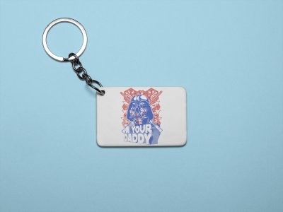 I am daddy - Printed acrylic animated Keychain(Pack Of 2)