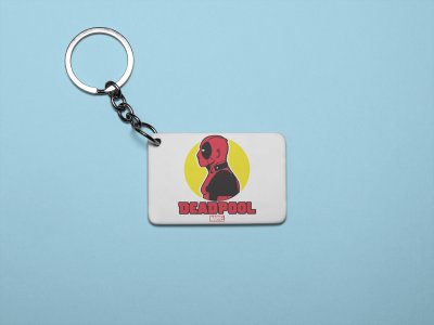 Deadpool side view - Printed acrylic animated Keychain(Pack Of 2)