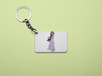 Isabela - Printed acrylic animated Keychain(Pack Of 2)