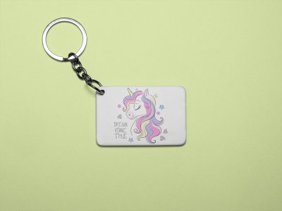 Baby Unicorn sleeping - Printed acrylic animated Keychain(Pack Of 2)
