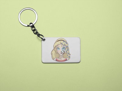 Eilonwy face - Printed acrylic animated Keychain(Pack Of 2)
