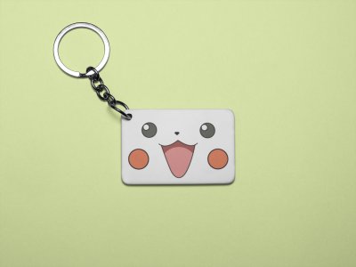 Pikachu - Printed acrylic animated Keychain(Pack Of 2)