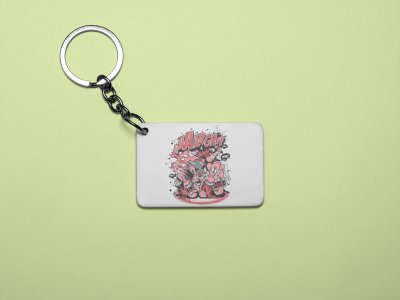 AAARGHHH - Printed acrylic animated Keychain(Pack Of 2)