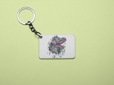 Dragon growl - Printed acrylic animated Keychain(Pack Of 2)