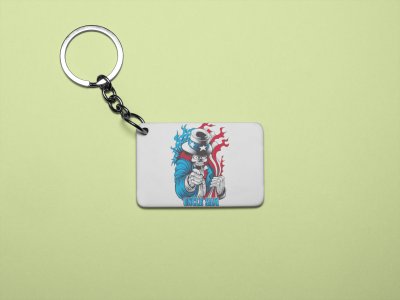 Joker with hat - Printed acrylic animated Keychain(Pack Of 2)