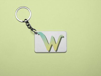 W design - Printed acrylic animated Keychain(Pack Of 2)
