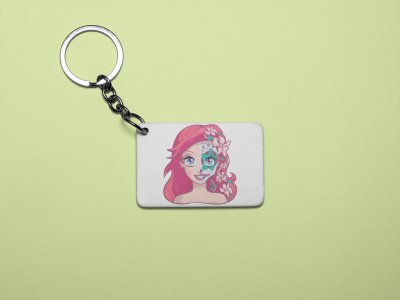 Ariel face - Printed acrylic animated Keychain(Pack Of 2)