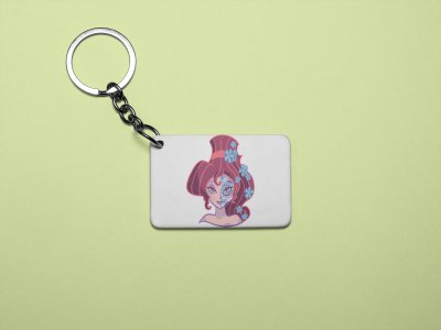 Megara face - Printed acrylic animated Keychain(Pack Of 2)