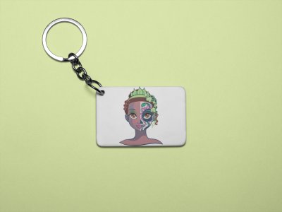 Tiana face - Printed acrylic animated Keychain(Pack Of 2)